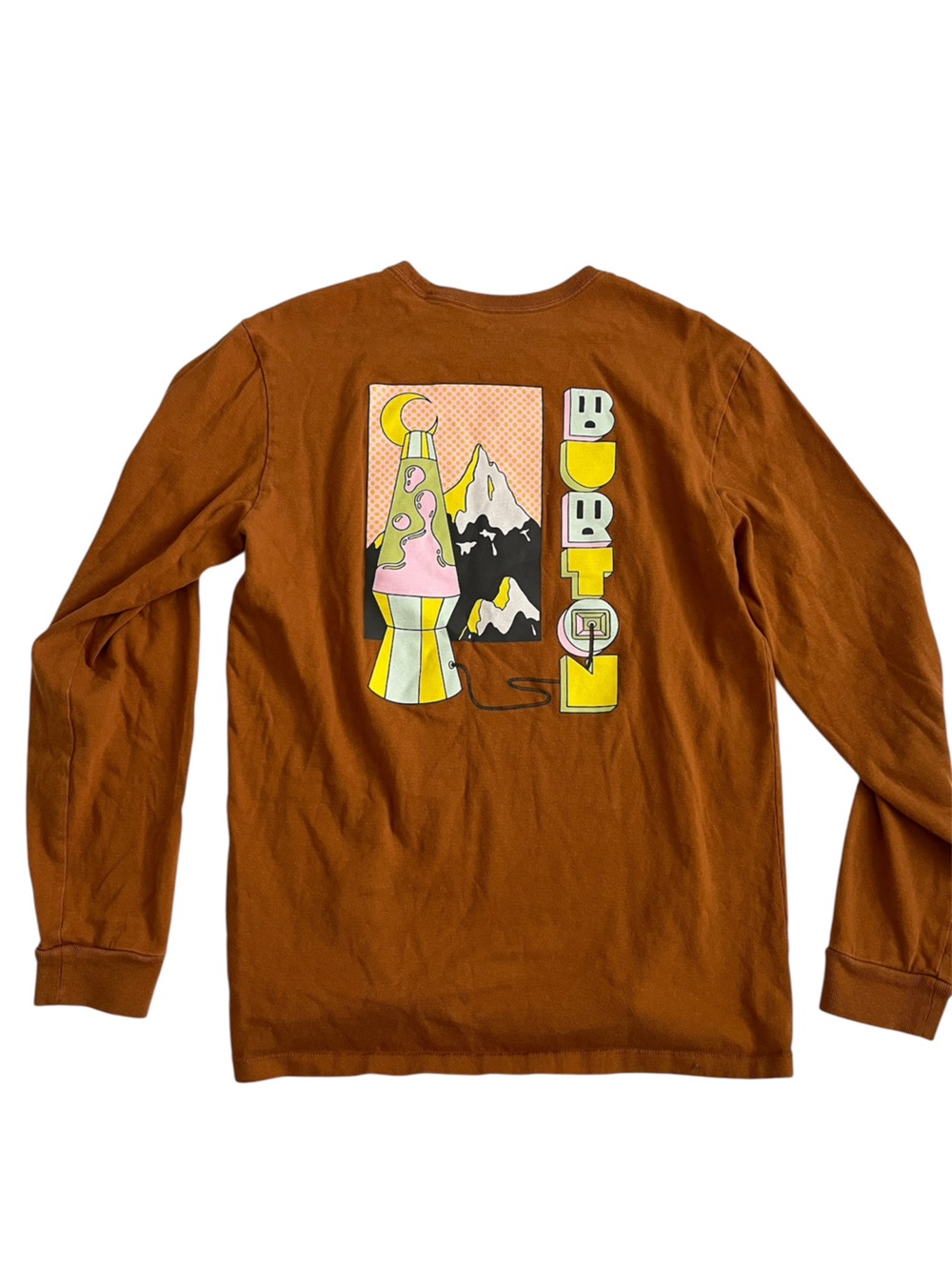 Burton burnt orange Long Sleeve lava lamp